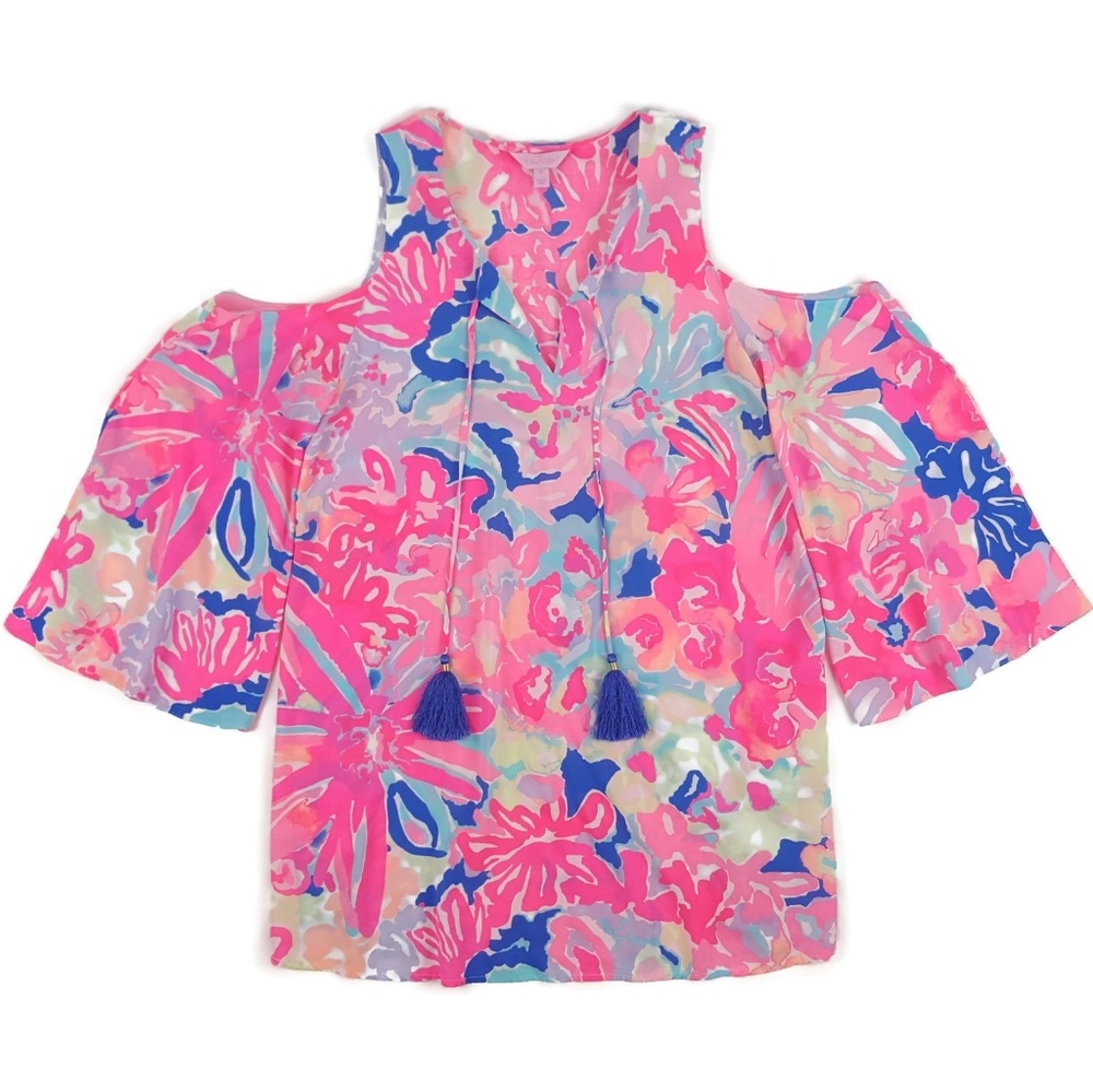 Lilly Pulitzer Benicia Cold Shoulder Tunic Dress